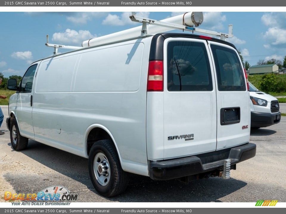 2015 GMC Savana Van 2500 Cargo Summit White / Neutral Photo #6