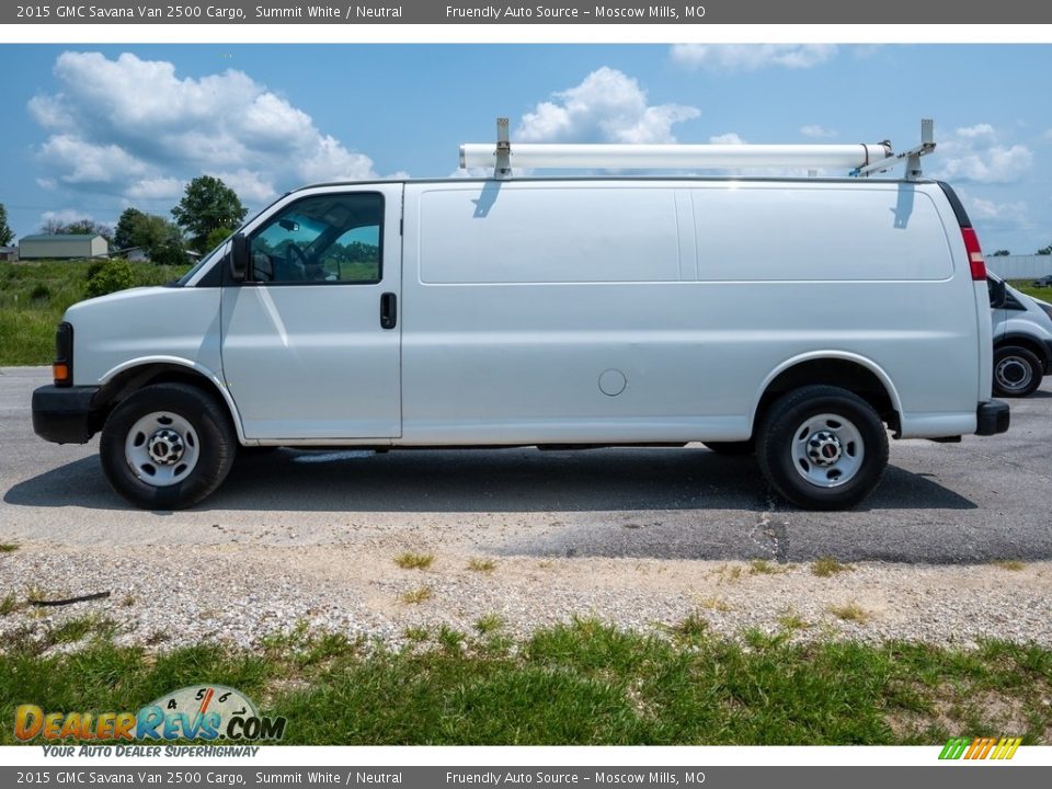 Summit White 2015 GMC Savana Van 2500 Cargo Photo #7