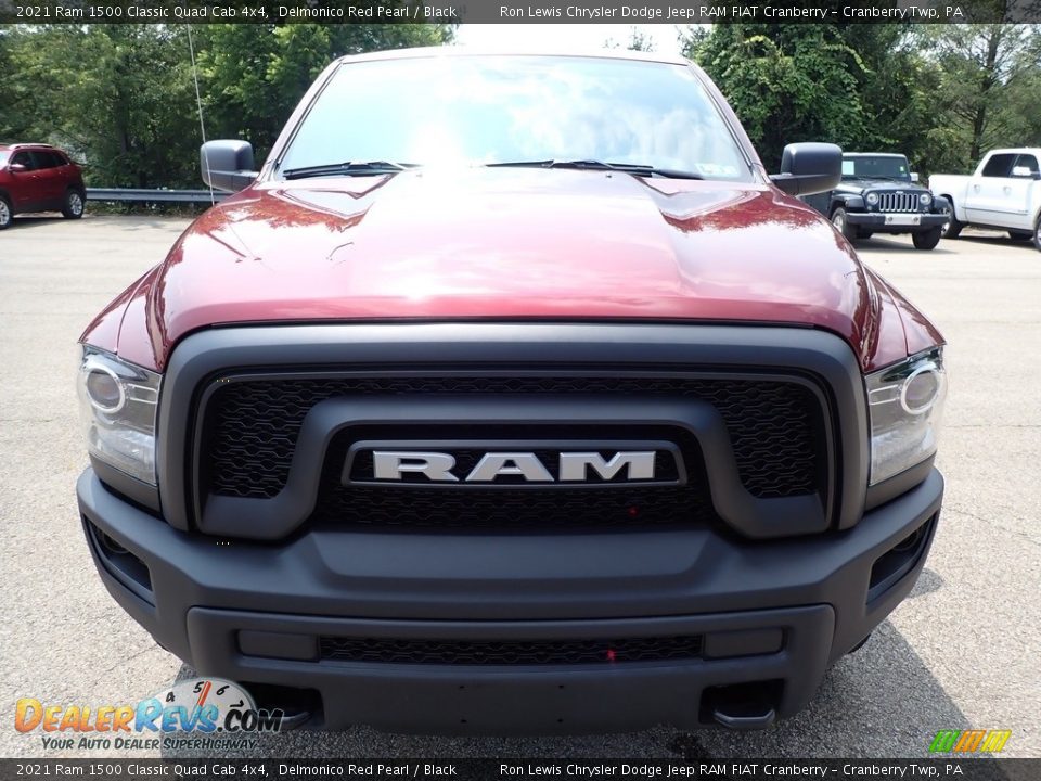 2021 Ram 1500 Classic Quad Cab 4x4 Delmonico Red Pearl / Black Photo #2