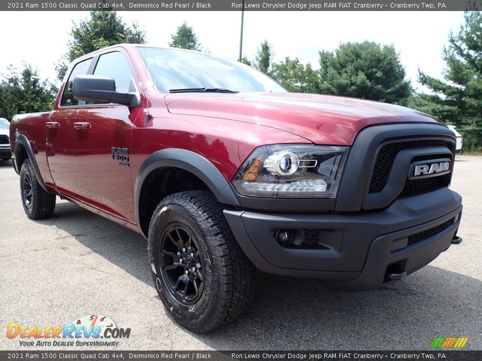 2021 Ram 1500 Classic Quad Cab 4x4 Delmonico Red Pearl / Black Photo #3