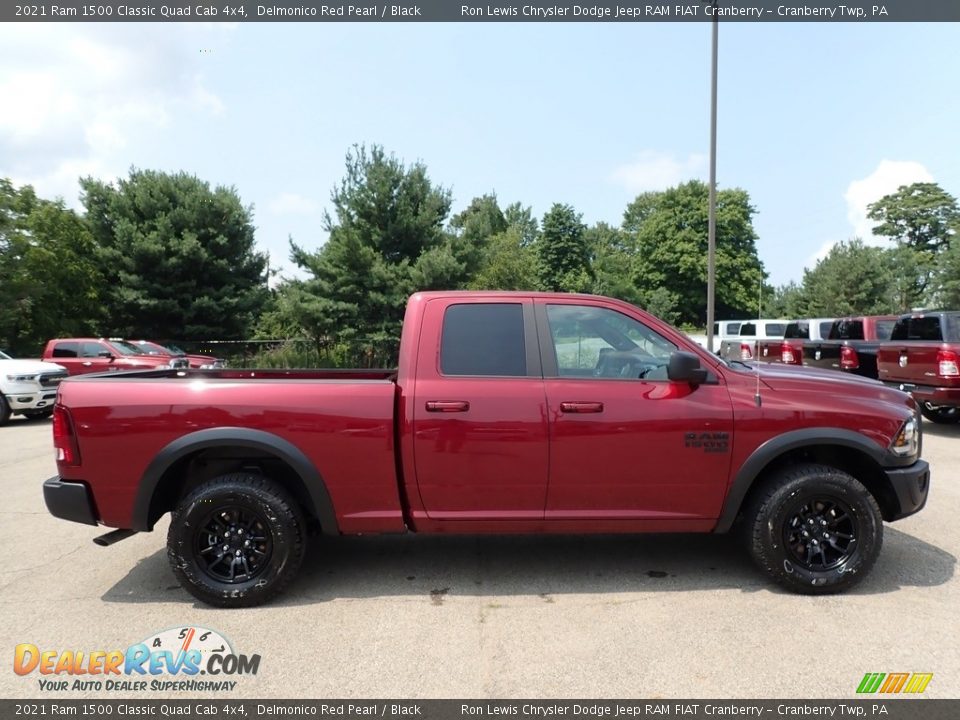 2021 Ram 1500 Classic Quad Cab 4x4 Delmonico Red Pearl / Black Photo #4