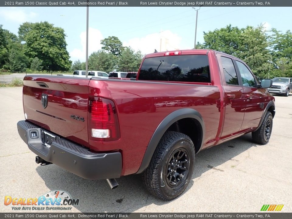 2021 Ram 1500 Classic Quad Cab 4x4 Delmonico Red Pearl / Black Photo #5