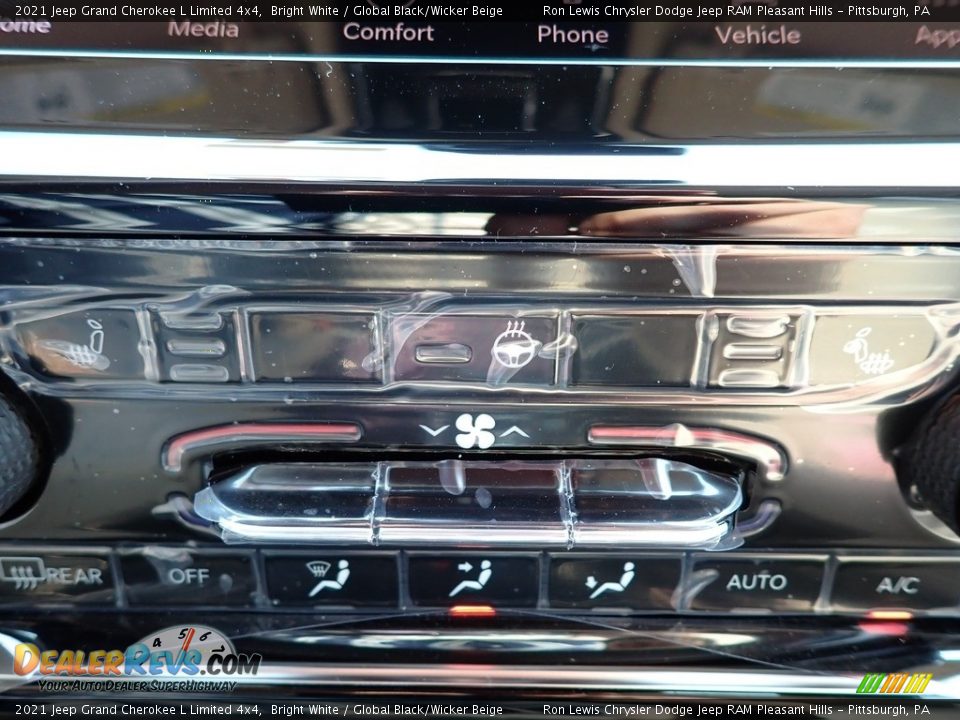 2021 Jeep Grand Cherokee L Limited 4x4 Bright White / Global Black/Wicker Beige Photo #17