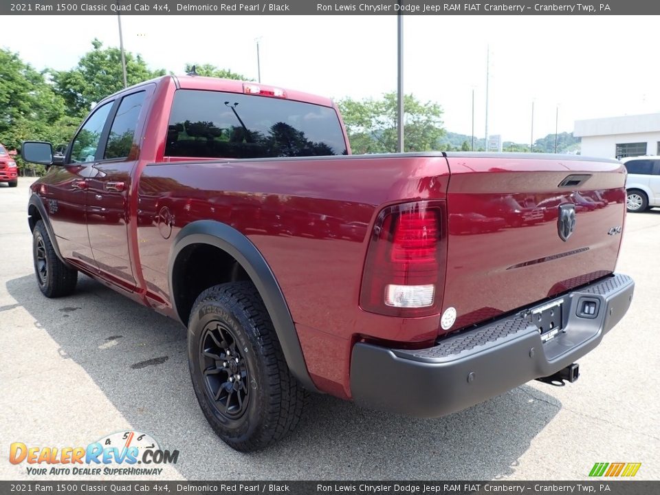 2021 Ram 1500 Classic Quad Cab 4x4 Delmonico Red Pearl / Black Photo #7