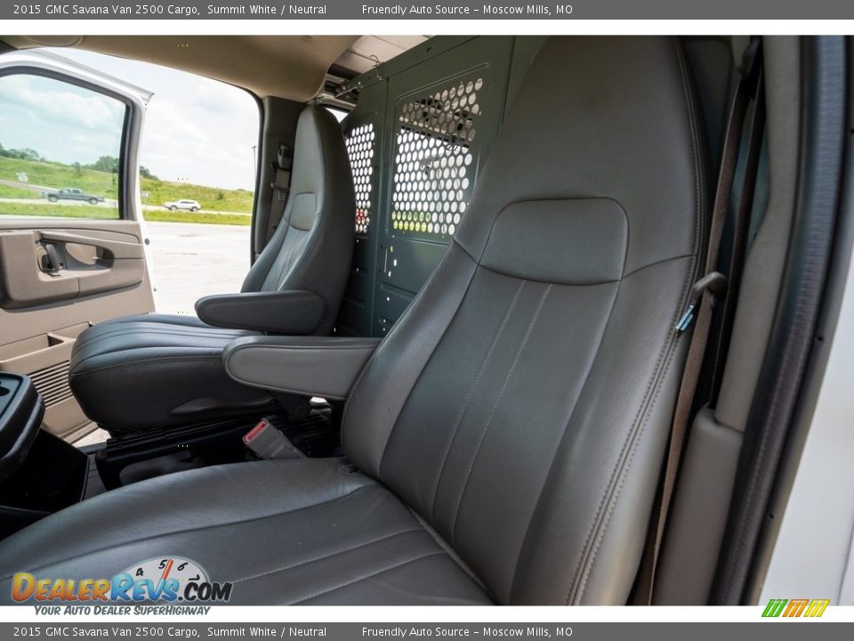 Front Seat of 2015 GMC Savana Van 2500 Cargo Photo #17