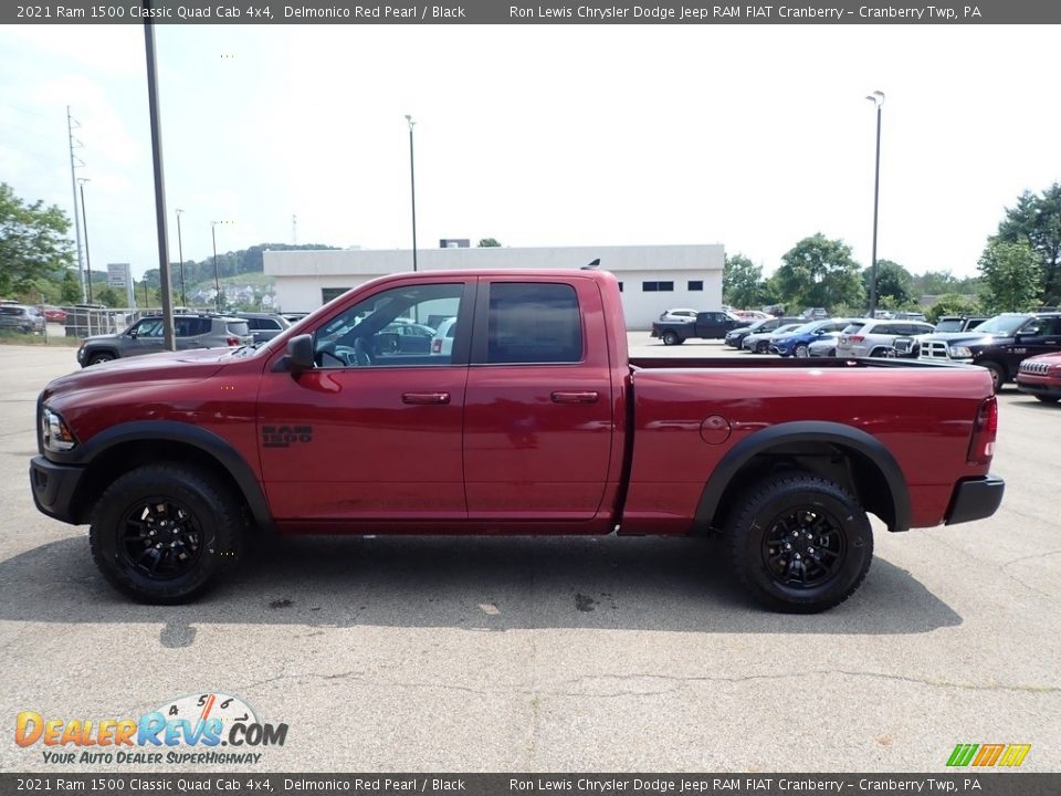 2021 Ram 1500 Classic Quad Cab 4x4 Delmonico Red Pearl / Black Photo #8