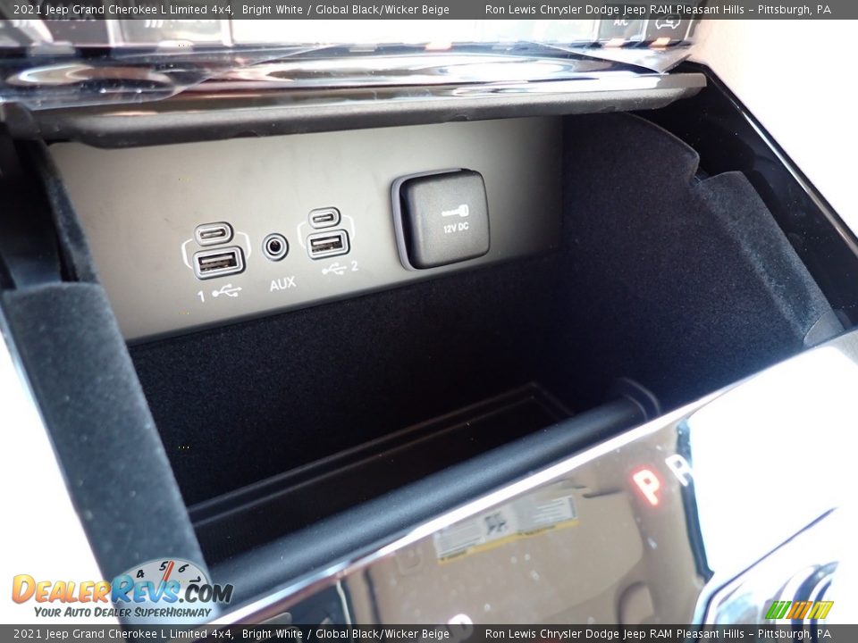 2021 Jeep Grand Cherokee L Limited 4x4 Bright White / Global Black/Wicker Beige Photo #19