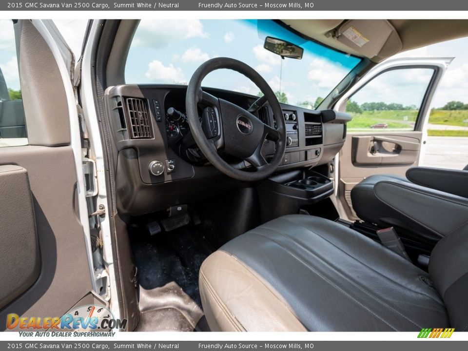 Front Seat of 2015 GMC Savana Van 2500 Cargo Photo #19