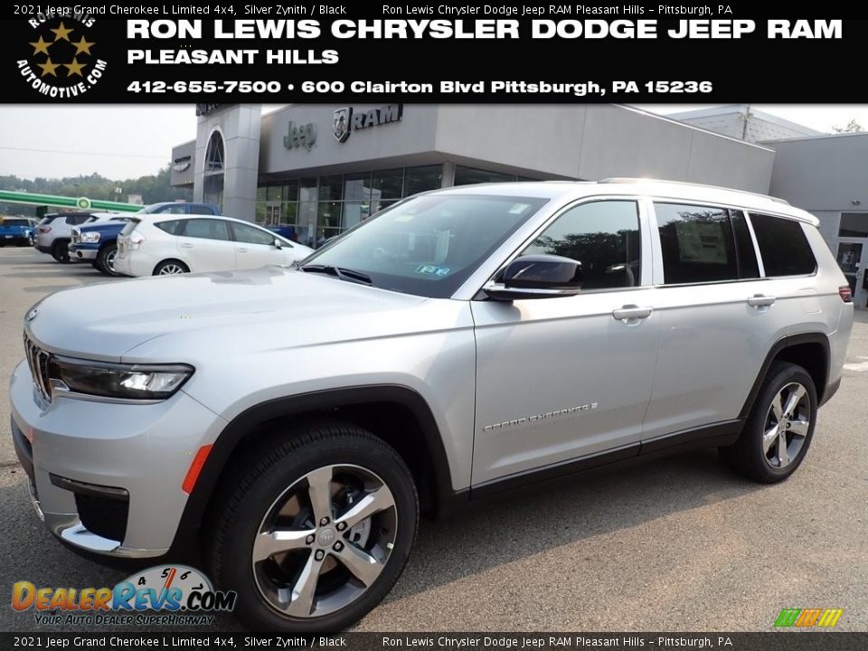 2021 Jeep Grand Cherokee L Limited 4x4 Silver Zynith / Black Photo #1
