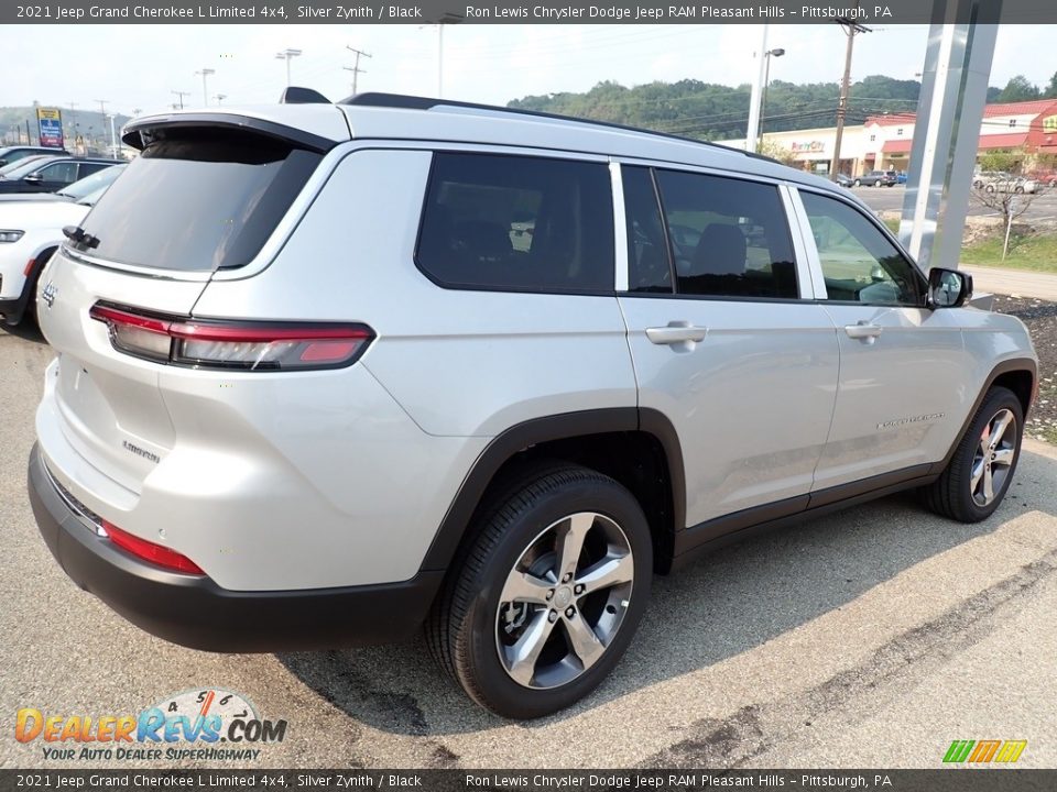 2021 Jeep Grand Cherokee L Limited 4x4 Silver Zynith / Black Photo #6