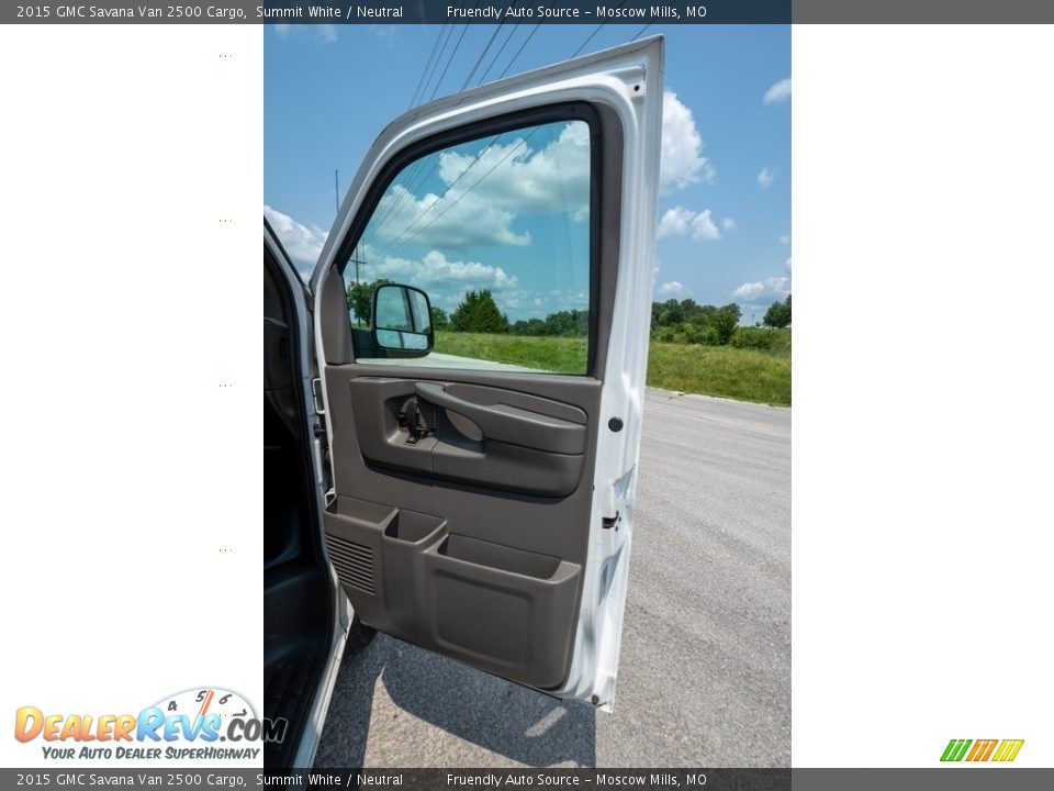 2015 GMC Savana Van 2500 Cargo Summit White / Neutral Photo #27