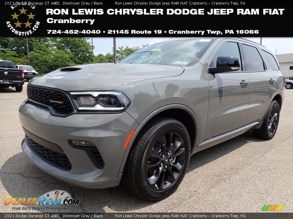 2021 Dodge Durango GT AWD Destroyer Gray / Black Photo #1