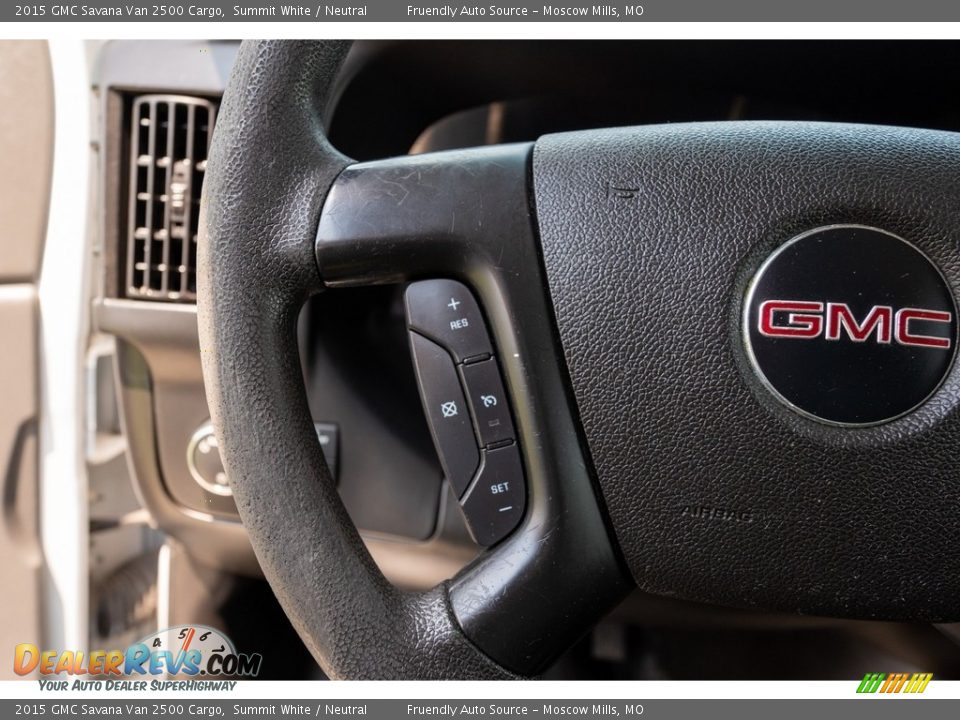 2015 GMC Savana Van 2500 Cargo Steering Wheel Photo #34