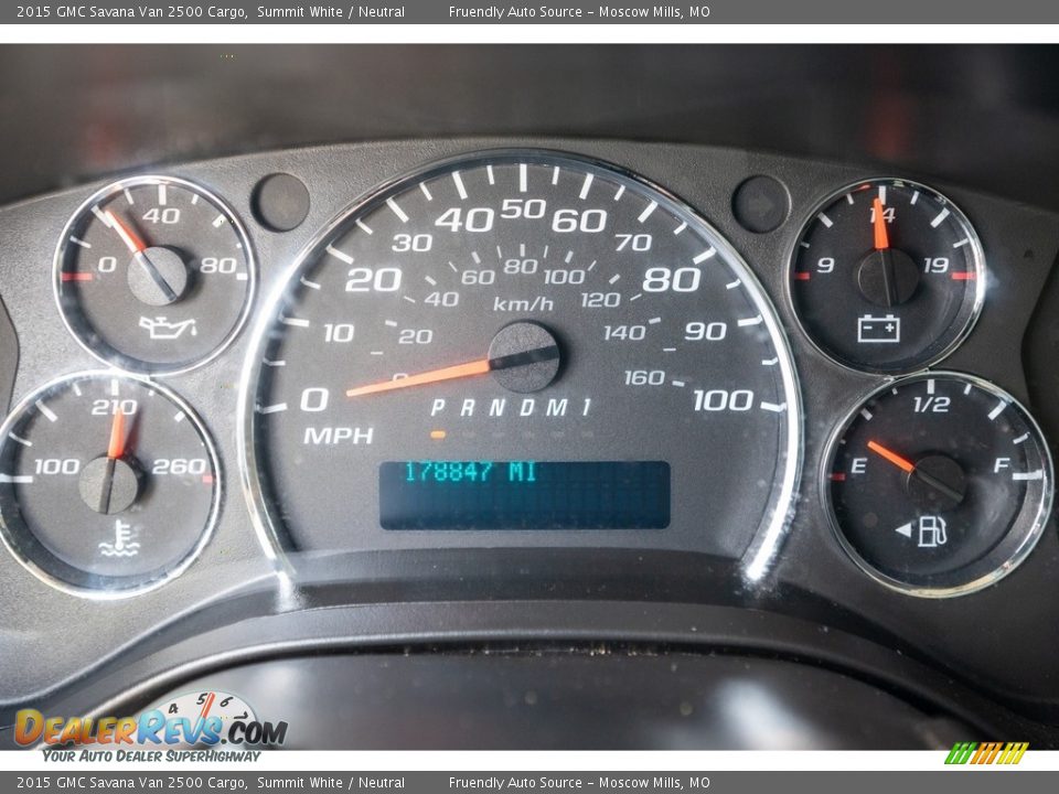 2015 GMC Savana Van 2500 Cargo Gauges Photo #35