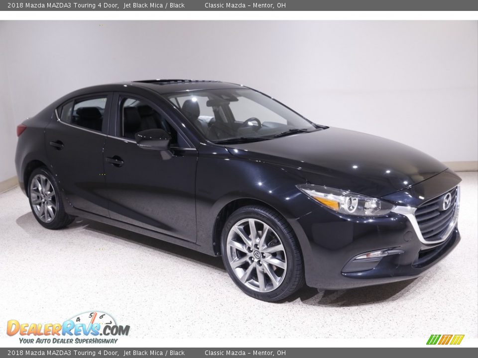 2018 Mazda MAZDA3 Touring 4 Door Jet Black Mica / Black Photo #1