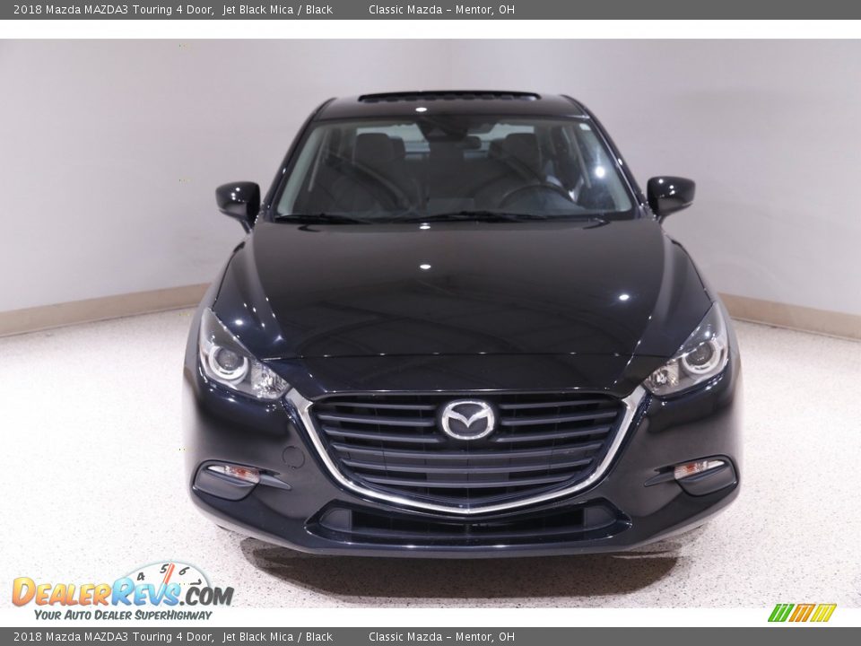 2018 Mazda MAZDA3 Touring 4 Door Jet Black Mica / Black Photo #2
