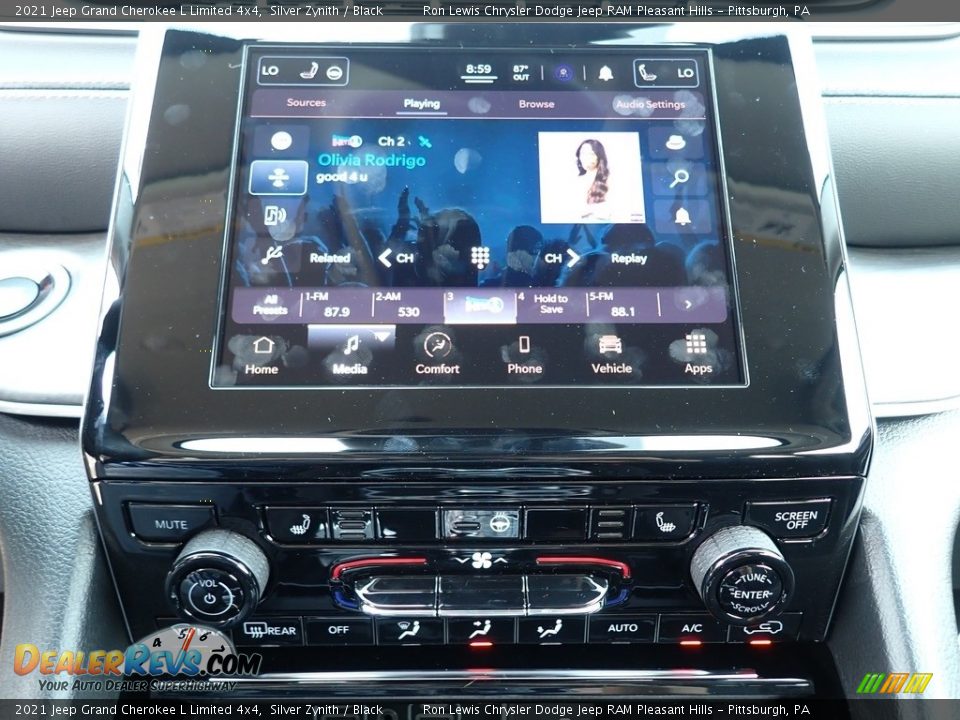 2021 Jeep Grand Cherokee L Limited 4x4 Silver Zynith / Black Photo #20