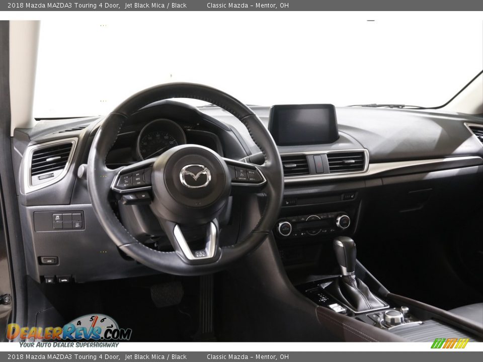 2018 Mazda MAZDA3 Touring 4 Door Jet Black Mica / Black Photo #6