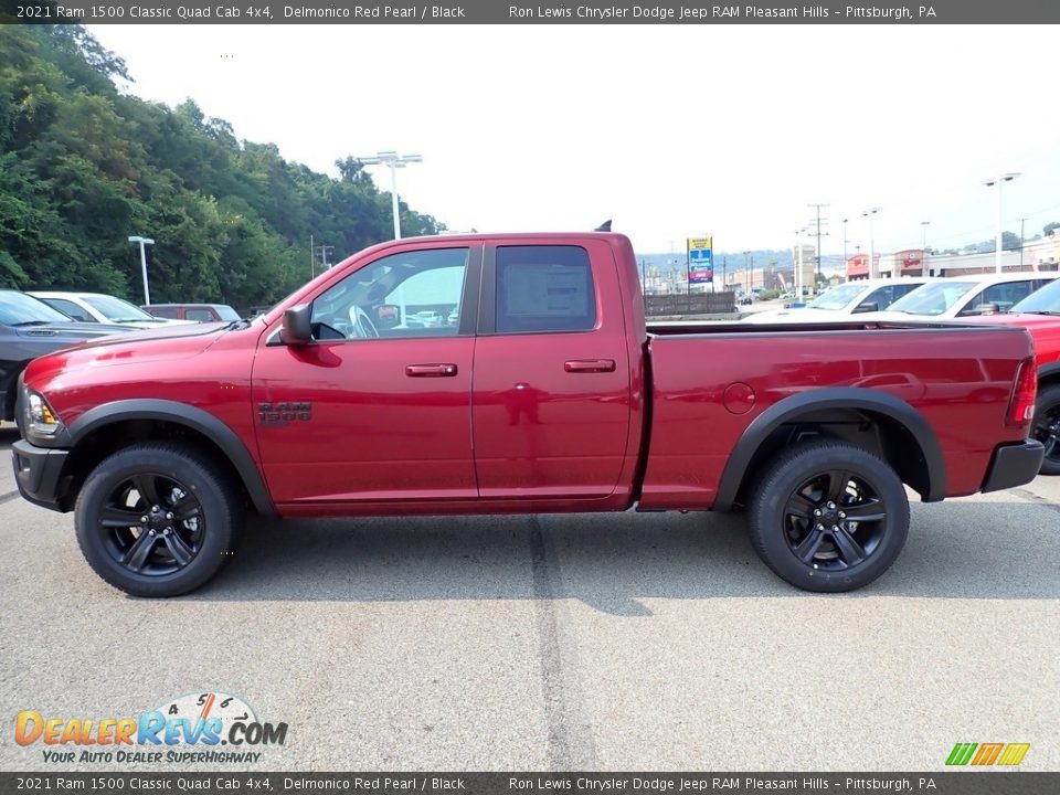 2021 Ram 1500 Classic Quad Cab 4x4 Delmonico Red Pearl / Black Photo #2