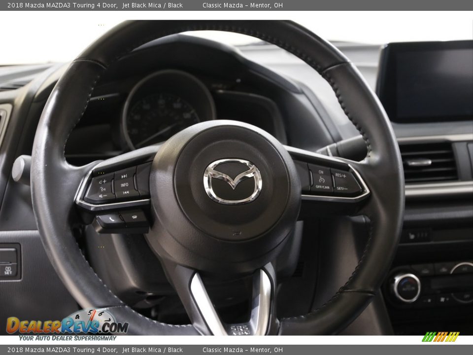 2018 Mazda MAZDA3 Touring 4 Door Jet Black Mica / Black Photo #7