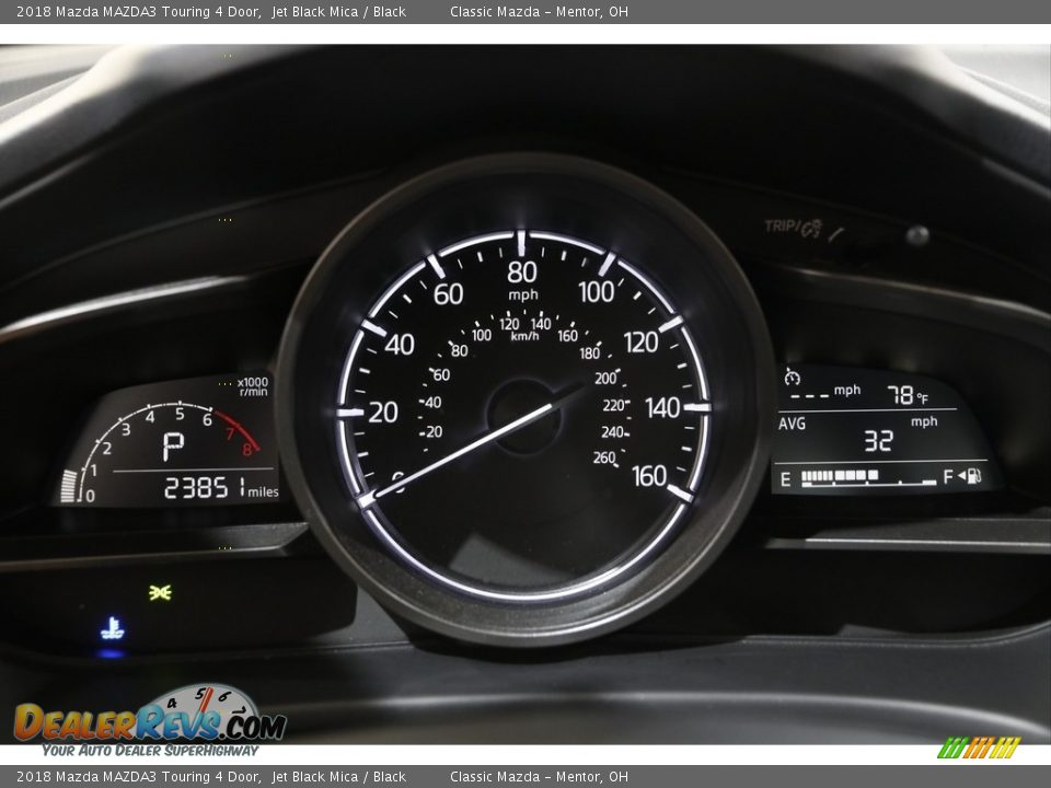 2018 Mazda MAZDA3 Touring 4 Door Jet Black Mica / Black Photo #8