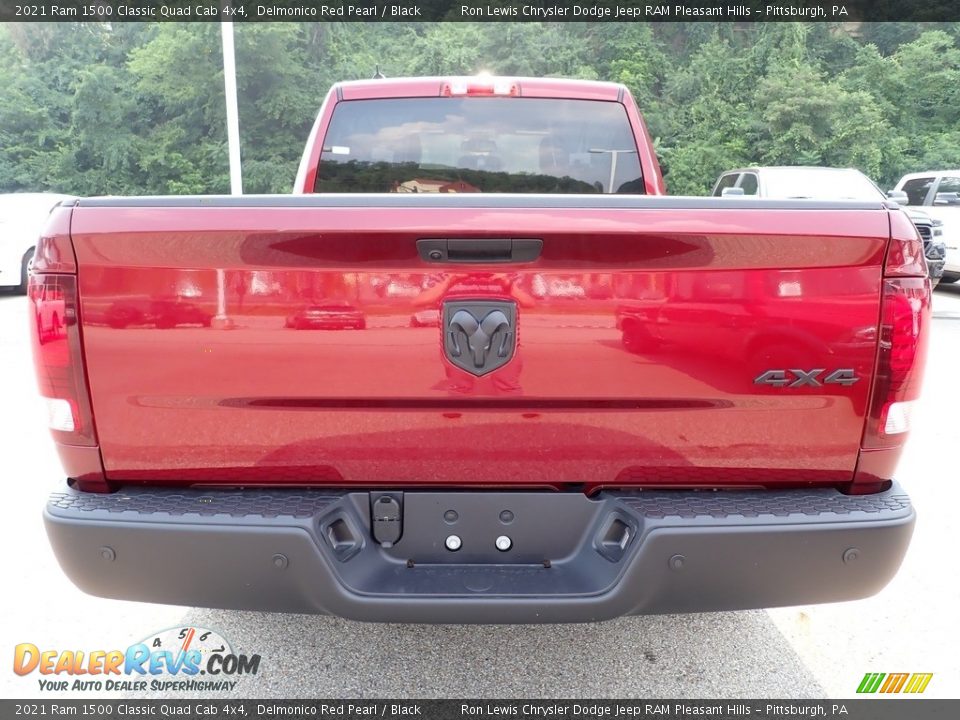 2021 Ram 1500 Classic Quad Cab 4x4 Delmonico Red Pearl / Black Photo #4