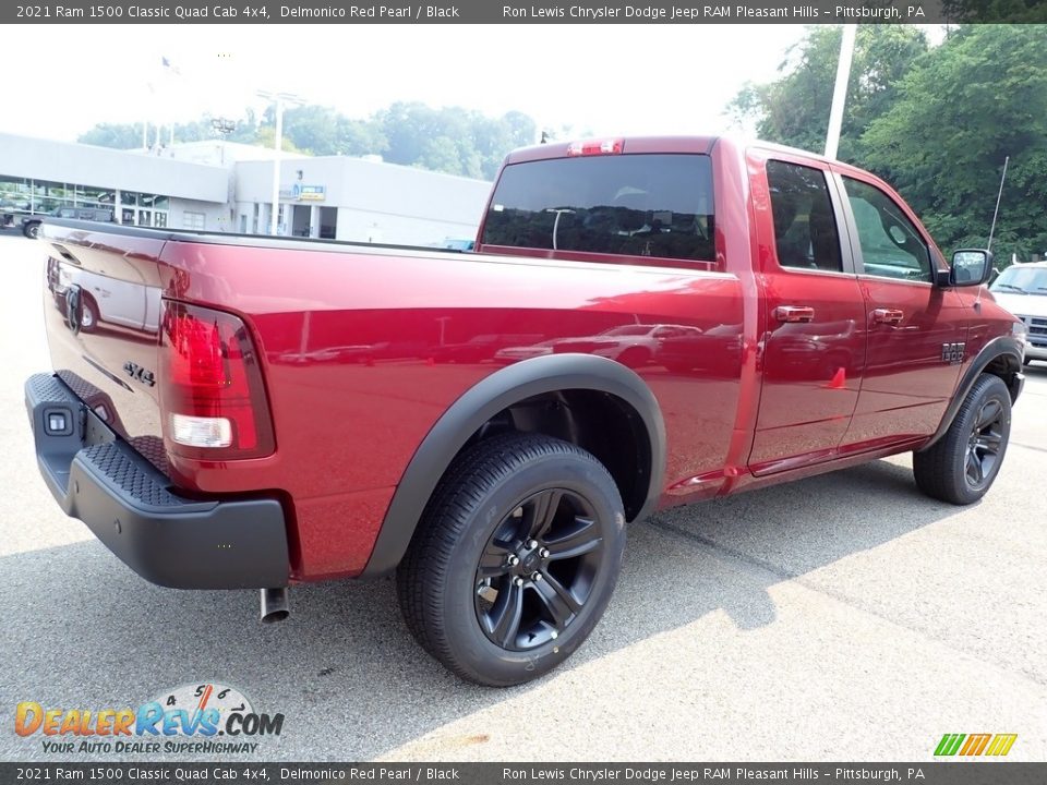 2021 Ram 1500 Classic Quad Cab 4x4 Delmonico Red Pearl / Black Photo #5