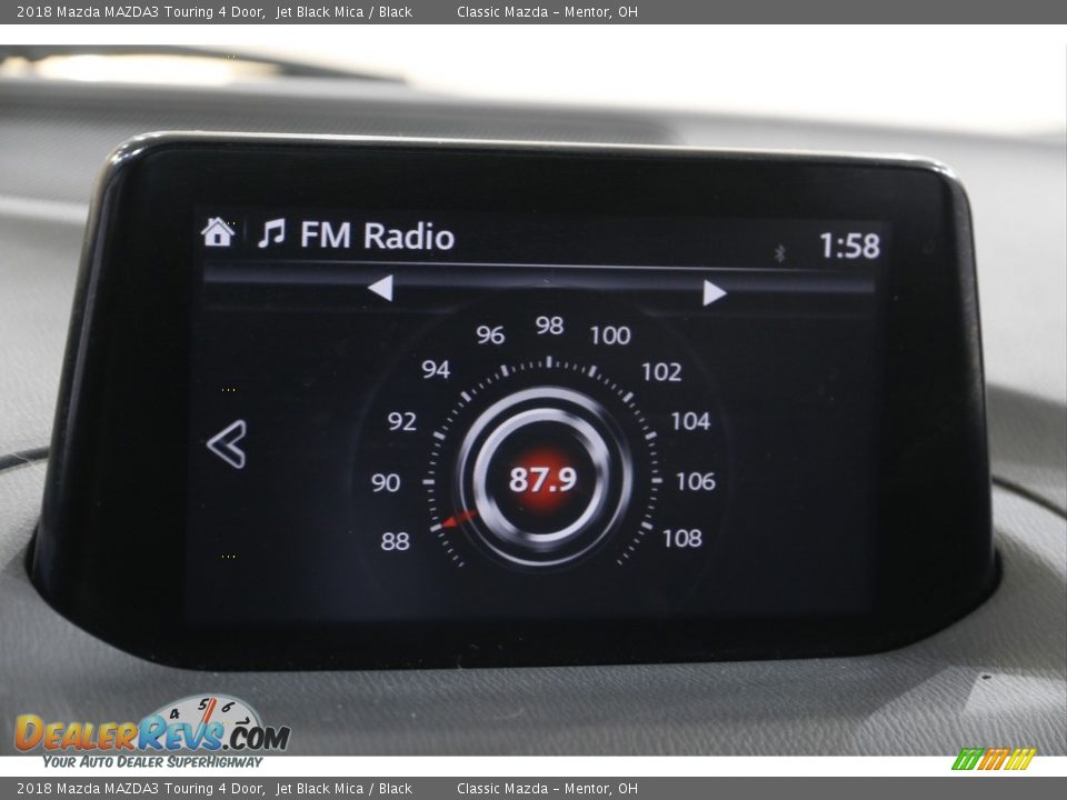 2018 Mazda MAZDA3 Touring 4 Door Jet Black Mica / Black Photo #11