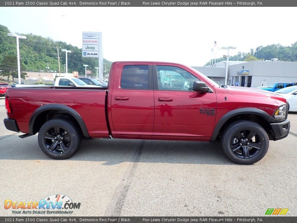 2021 Ram 1500 Classic Quad Cab 4x4 Delmonico Red Pearl / Black Photo #6