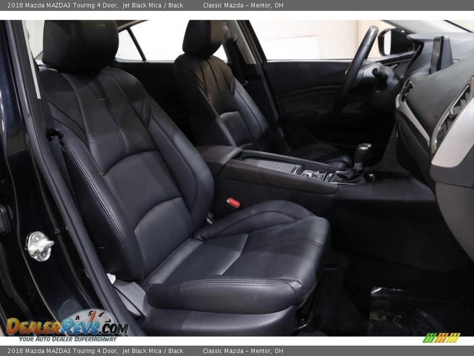 2018 Mazda MAZDA3 Touring 4 Door Jet Black Mica / Black Photo #13