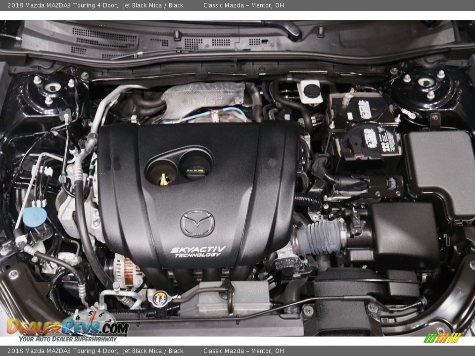 2018 Mazda MAZDA3 Touring 4 Door Jet Black Mica / Black Photo #17