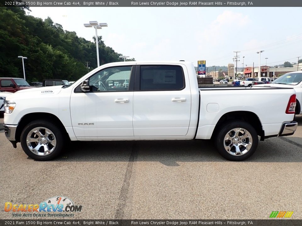 2021 Ram 1500 Big Horn Crew Cab 4x4 Bright White / Black Photo #2