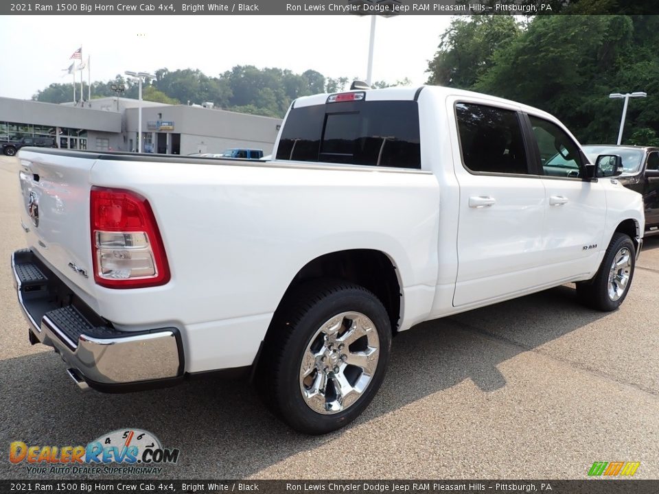 2021 Ram 1500 Big Horn Crew Cab 4x4 Bright White / Black Photo #5