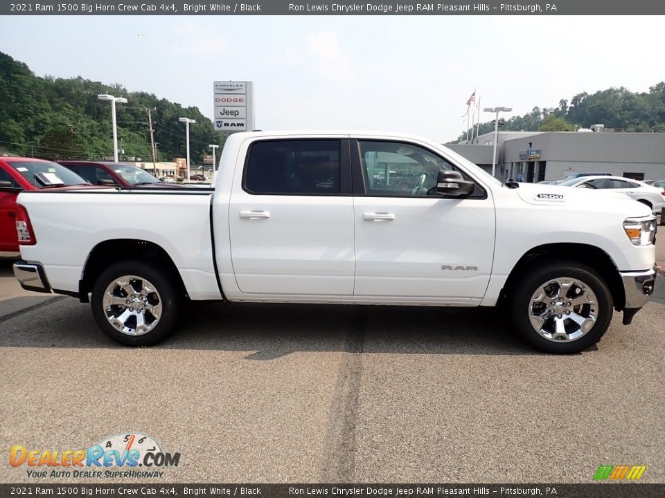 2021 Ram 1500 Big Horn Crew Cab 4x4 Bright White / Black Photo #6