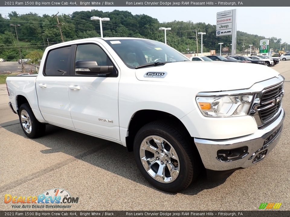 2021 Ram 1500 Big Horn Crew Cab 4x4 Bright White / Black Photo #7