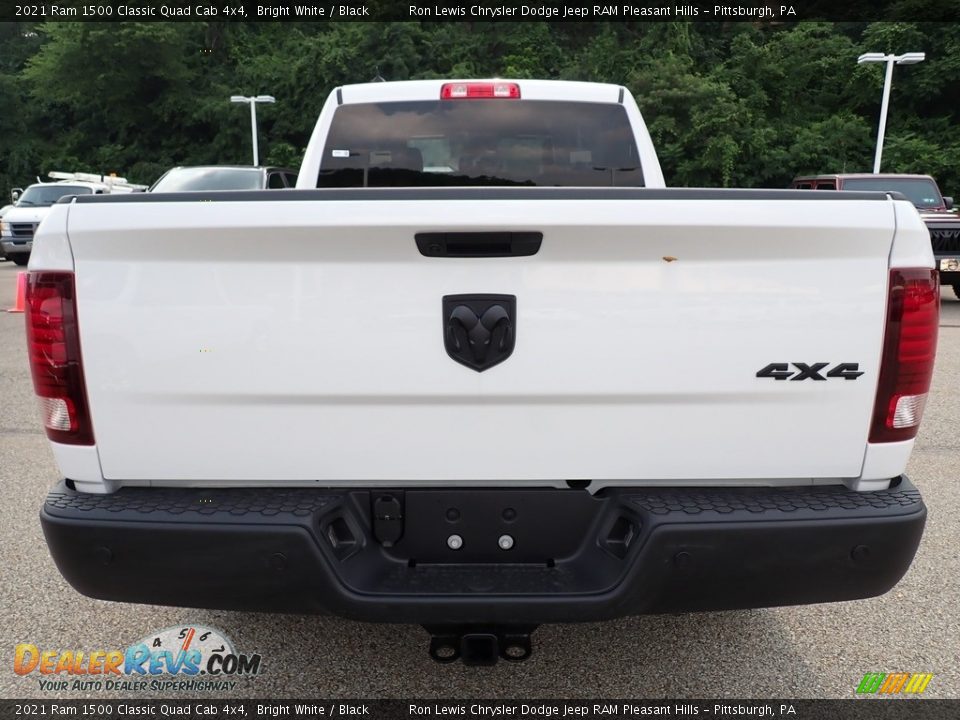 2021 Ram 1500 Classic Quad Cab 4x4 Bright White / Black Photo #4