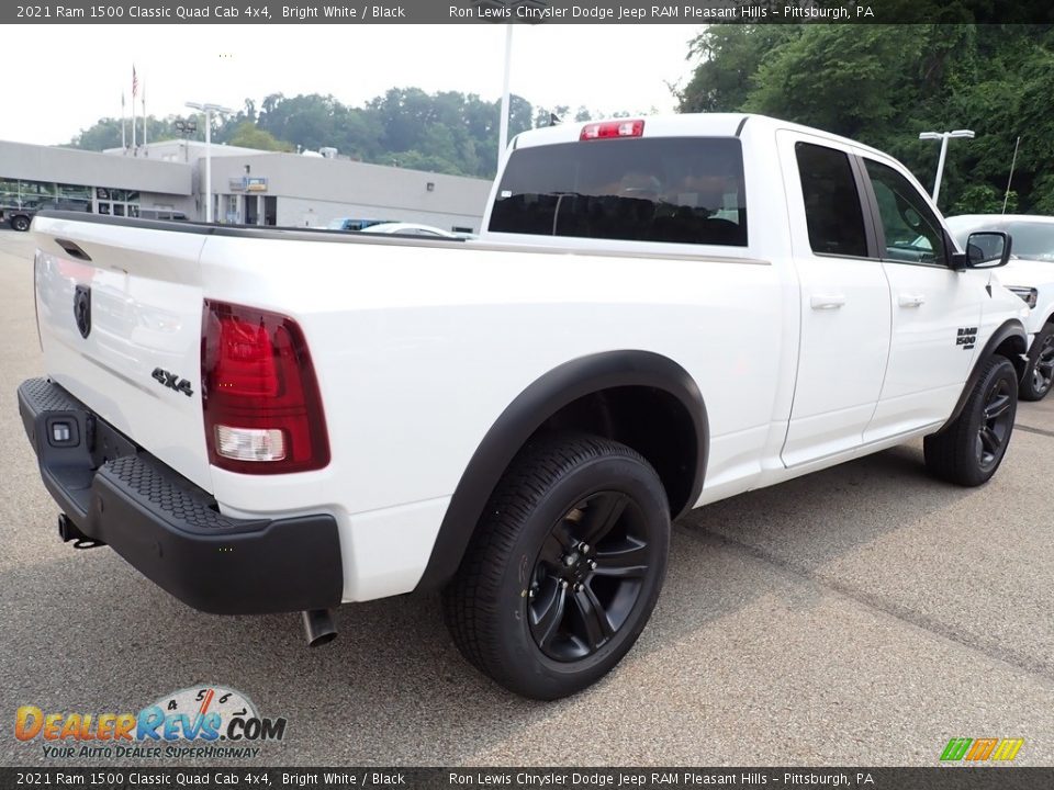 2021 Ram 1500 Classic Quad Cab 4x4 Bright White / Black Photo #5