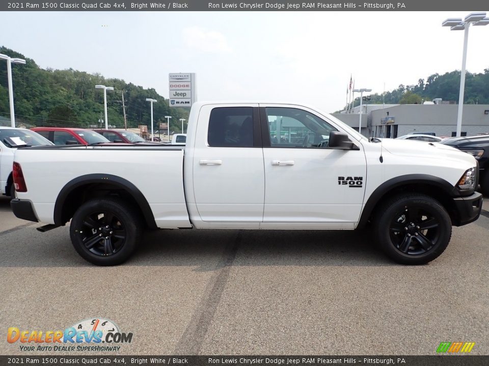 2021 Ram 1500 Classic Quad Cab 4x4 Bright White / Black Photo #6