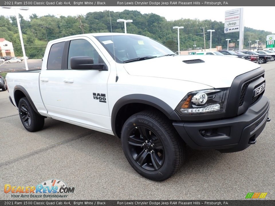 2021 Ram 1500 Classic Quad Cab 4x4 Bright White / Black Photo #7