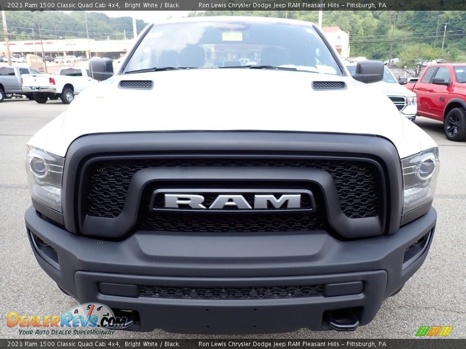 2021 Ram 1500 Classic Quad Cab 4x4 Bright White / Black Photo #8