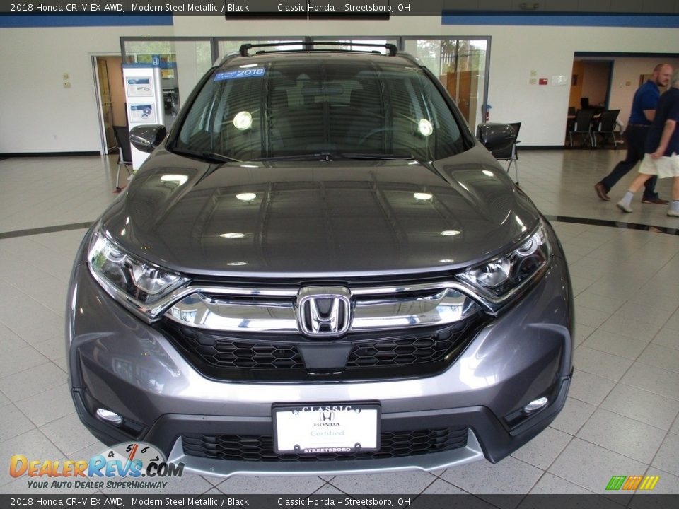 2018 Honda CR-V EX AWD Modern Steel Metallic / Black Photo #2