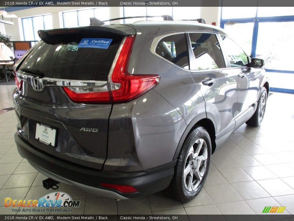 2018 Honda CR-V EX AWD Modern Steel Metallic / Black Photo #7