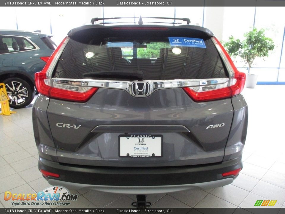 2018 Honda CR-V EX AWD Modern Steel Metallic / Black Photo #8