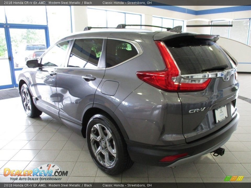 2018 Honda CR-V EX AWD Modern Steel Metallic / Black Photo #9