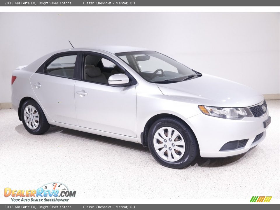 2013 Kia Forte EX Bright Silver / Stone Photo #1