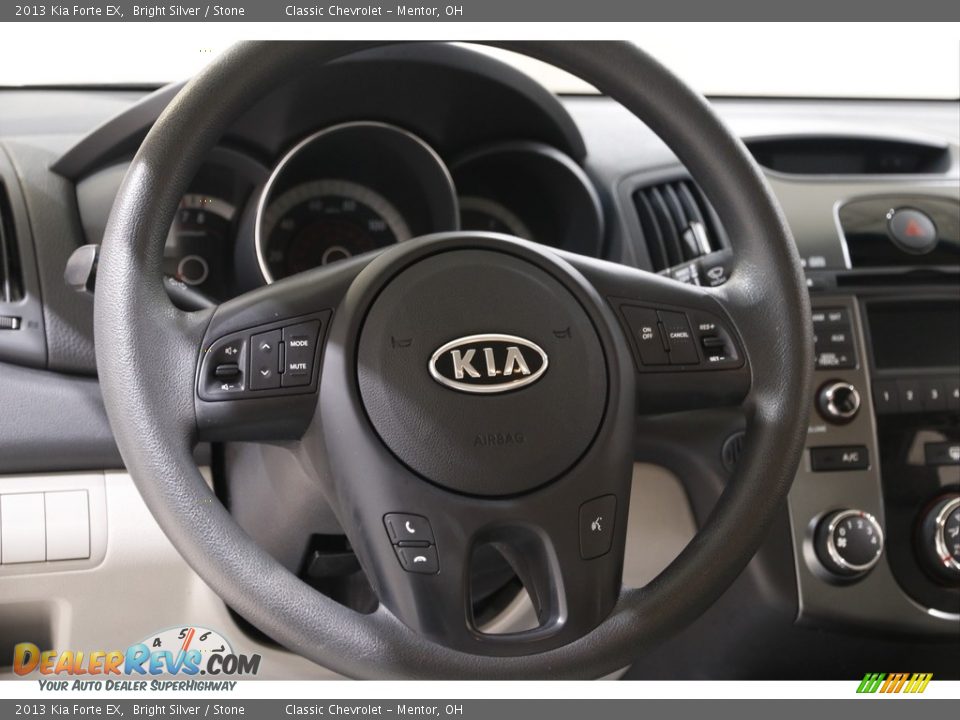 2013 Kia Forte EX Bright Silver / Stone Photo #7