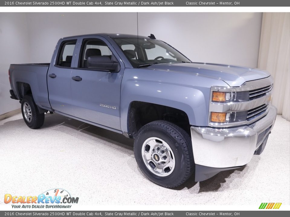 Slate Gray Metallic 2016 Chevrolet Silverado 2500HD WT Double Cab 4x4 Photo #1