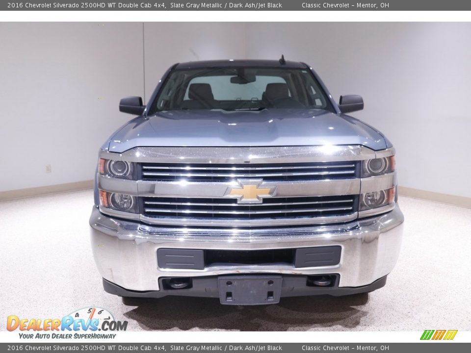 Slate Gray Metallic 2016 Chevrolet Silverado 2500HD WT Double Cab 4x4 Photo #2