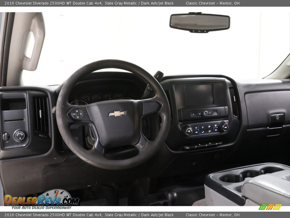 Dashboard of 2016 Chevrolet Silverado 2500HD WT Double Cab 4x4 Photo #5