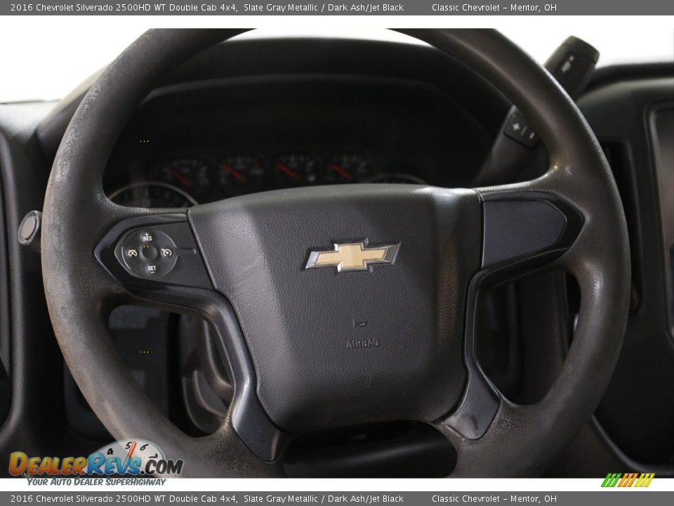 2016 Chevrolet Silverado 2500HD WT Double Cab 4x4 Steering Wheel Photo #6